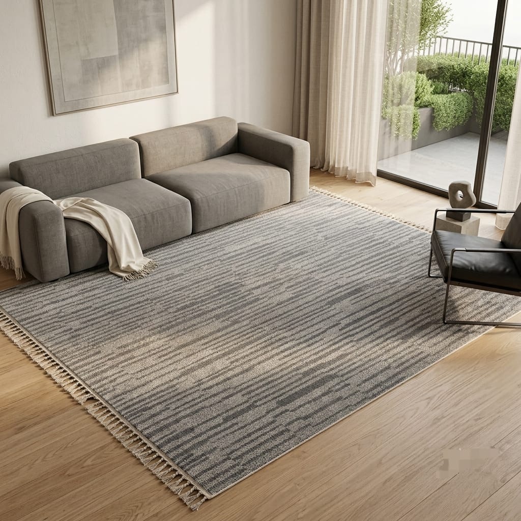 8*11 Bohemian Carpet With Tassels