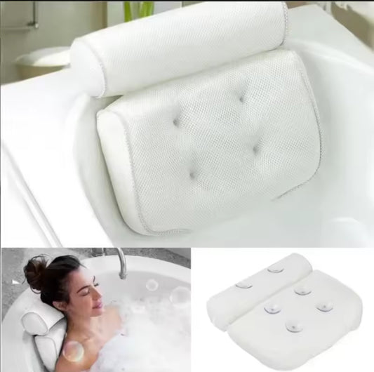 Nonslip bath tub pillow
