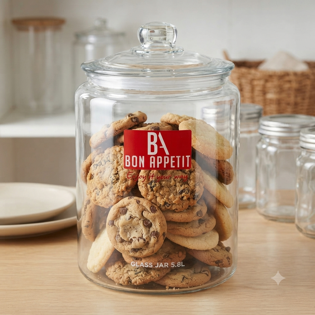 BA 5.8L Glass Cookie Jar