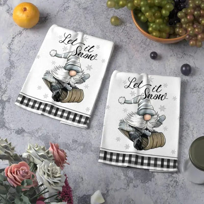 3pcs Christmas themed kitchen towels