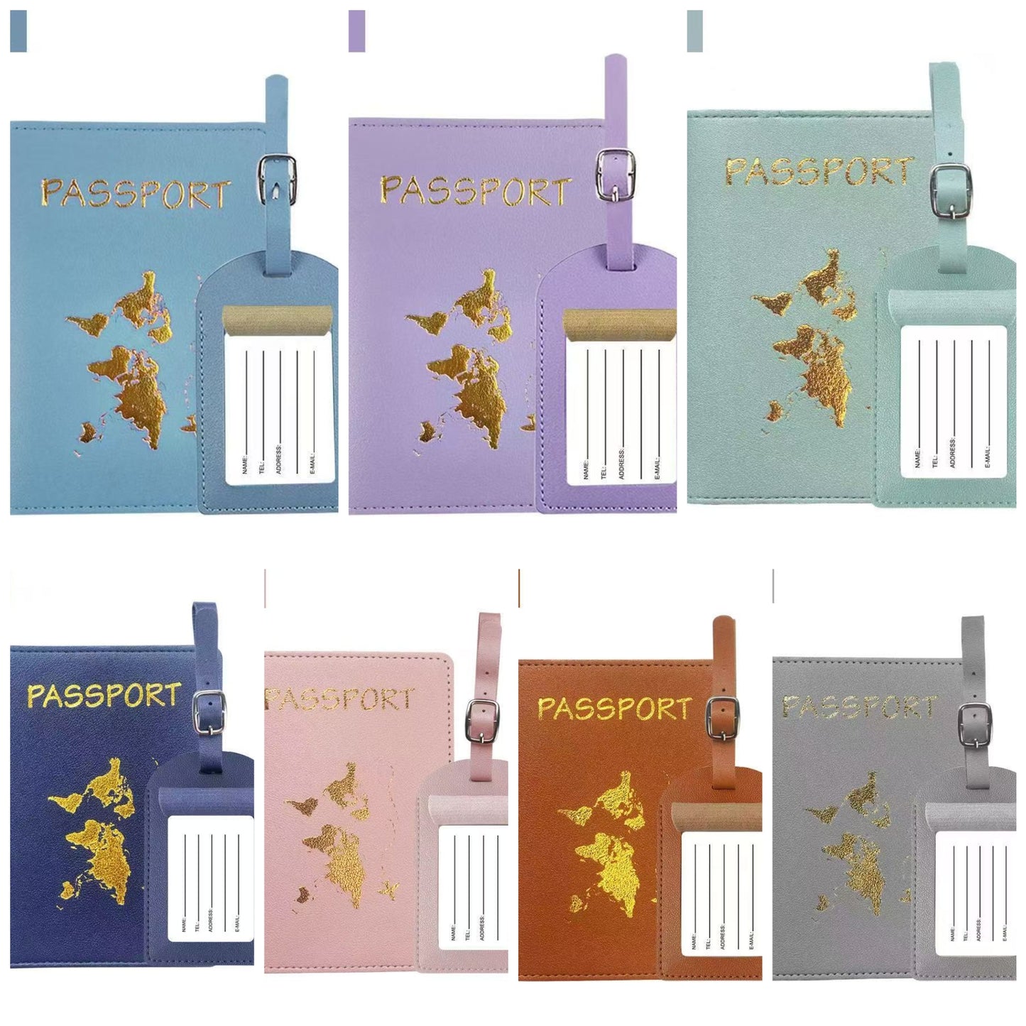 2 in 1 Passport cover and travel tag