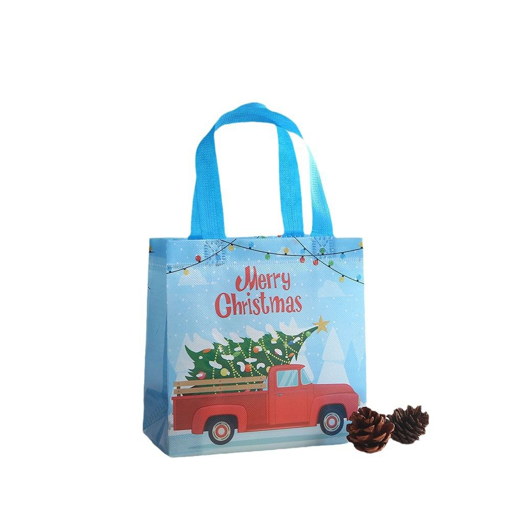 4Pcs Christmas Gift Bags Kraft Paper