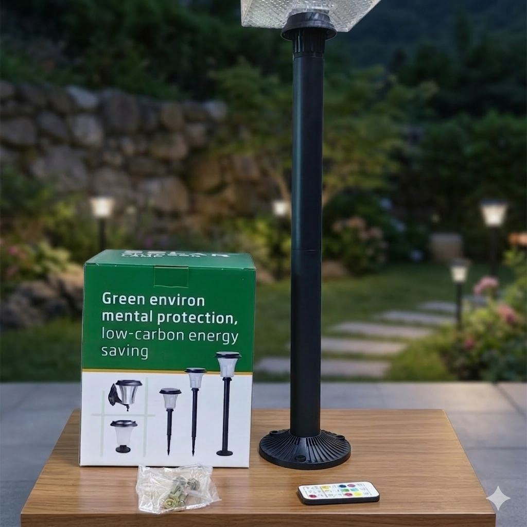 Solar Garden Pillar Light.