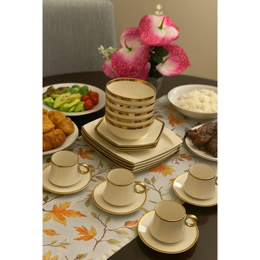 30 PCs set Gold dinner set
