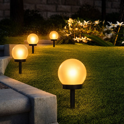 6Pcs Outdoor Ball Solar Garden Lights Gha