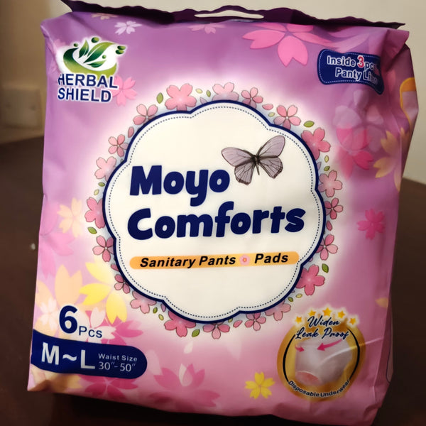 Moyo Comforts Disposable Sanitary Pants and Pads Period Panties