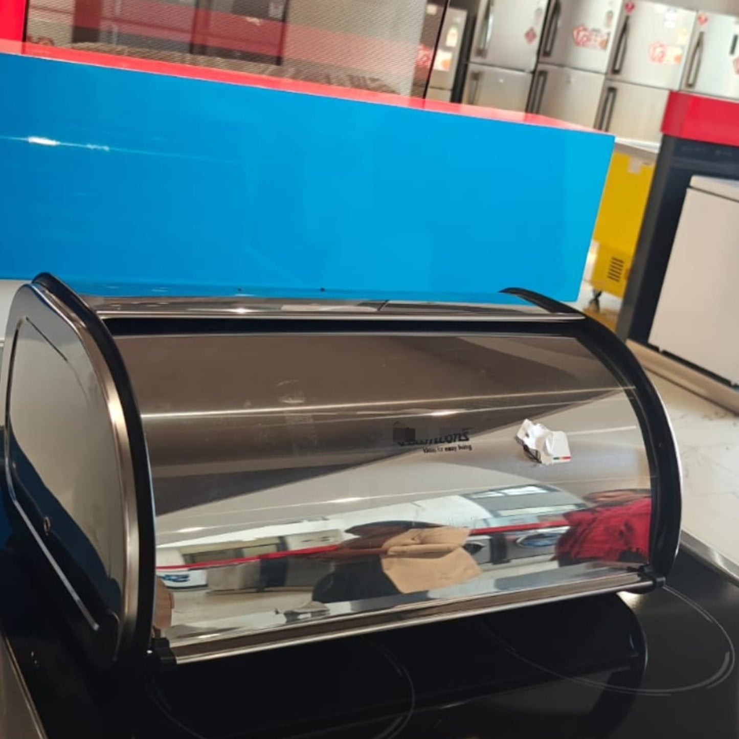 Stainless Bread Bin Roll Top