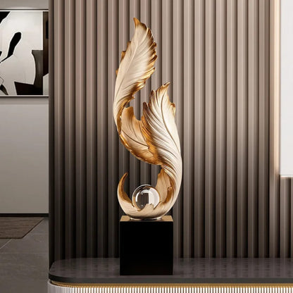 Feather Decorative Sculpture 