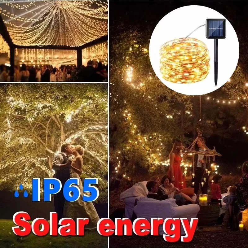 32M 300 LED Solar Fairy String Light Set Gha
