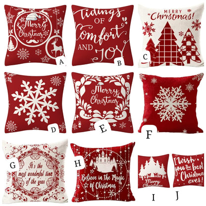 2Pc Christmas Throw Pillow Covers Christmas Decor