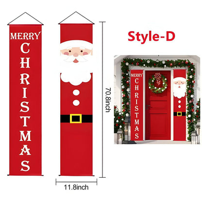 1.8M 2Pc Christmas Door Banners