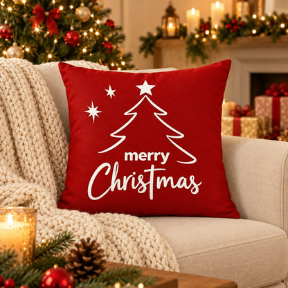 4Pc Set Christmas Cushion Cover 45x45Cm