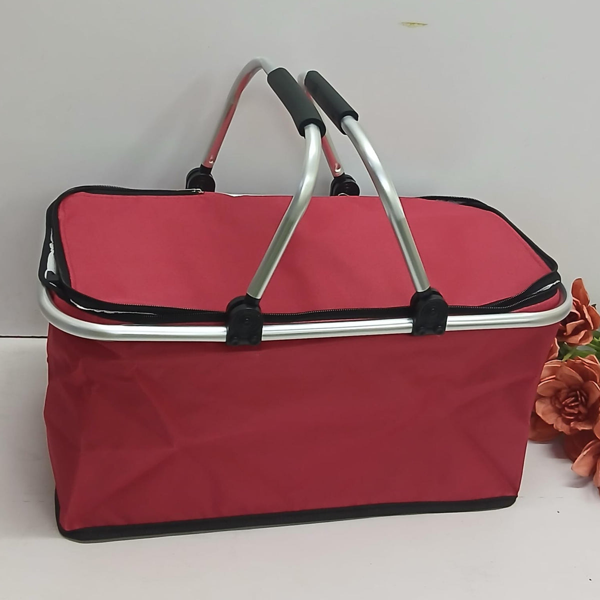 Portable Foldable Insulated Picnic Basket