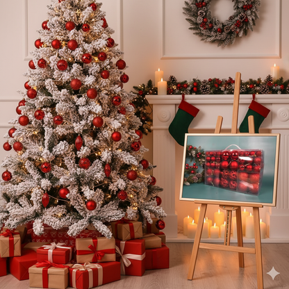 100 Christmas balls