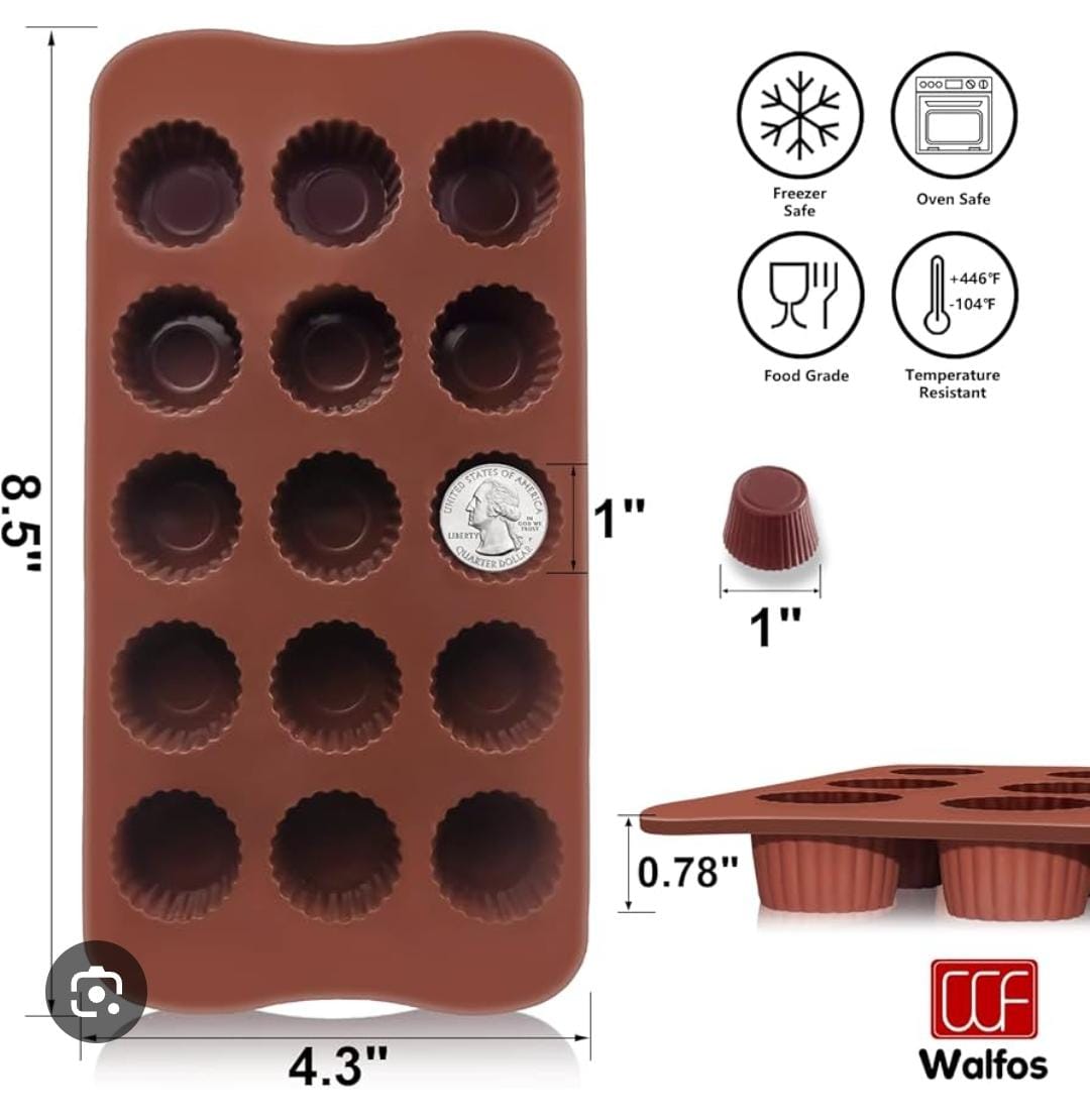 15 Slot silicone moulds
