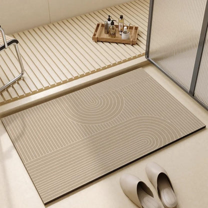 Geometric Kitchen And Door Entry Mat