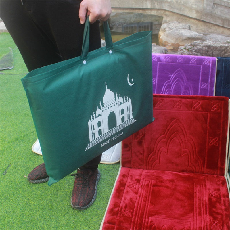 Portable Foldable Prayer Mat with Backrest