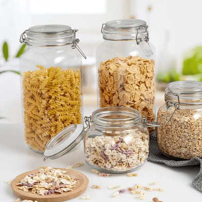 Bon appetit clip glass jar