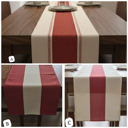 Festive XL Stripe Christmas Table Runner 275cm