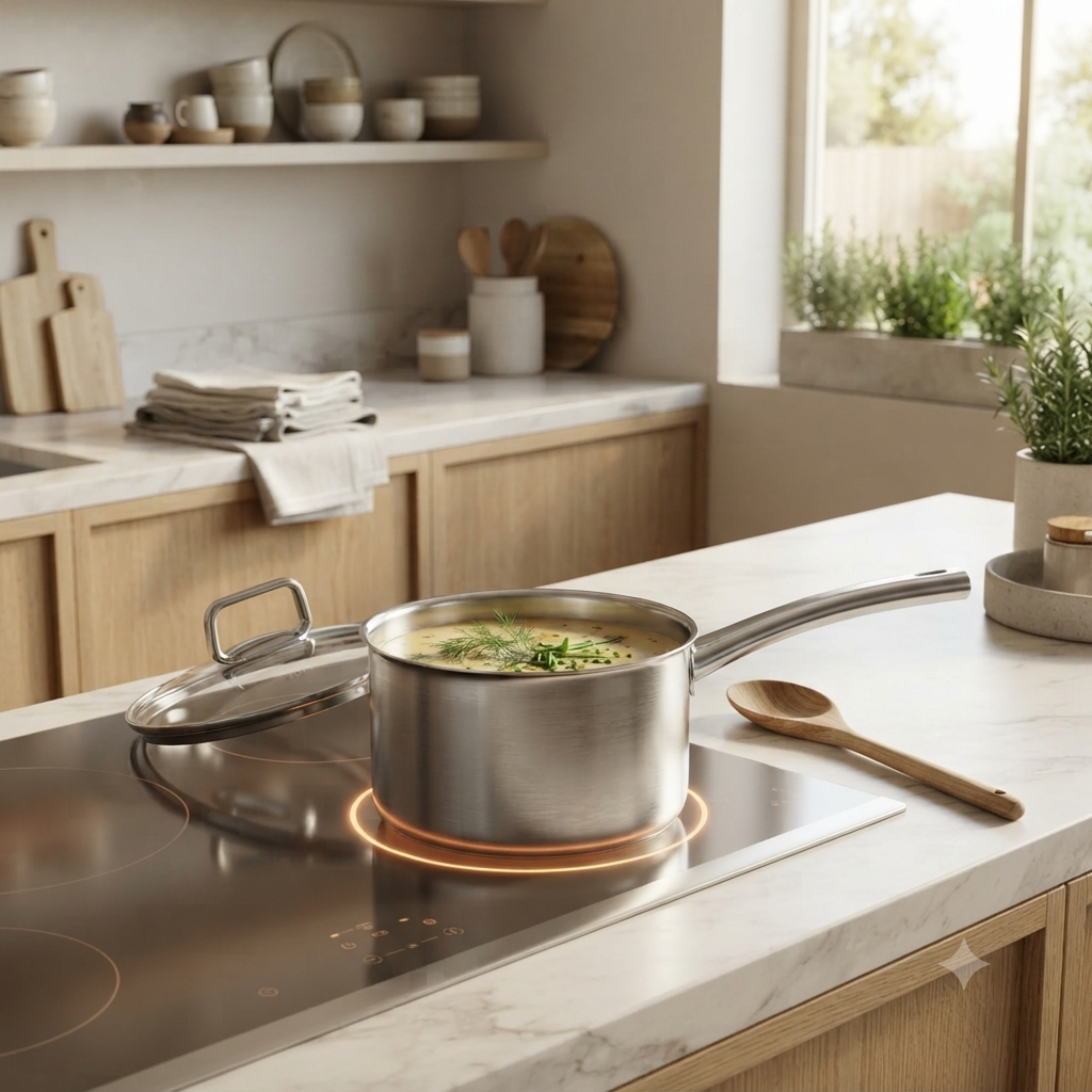 2.4L BA SoulChef Deep Saucepan with Lid HMBA560