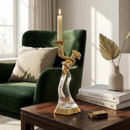 Woman Statue Candle Holder