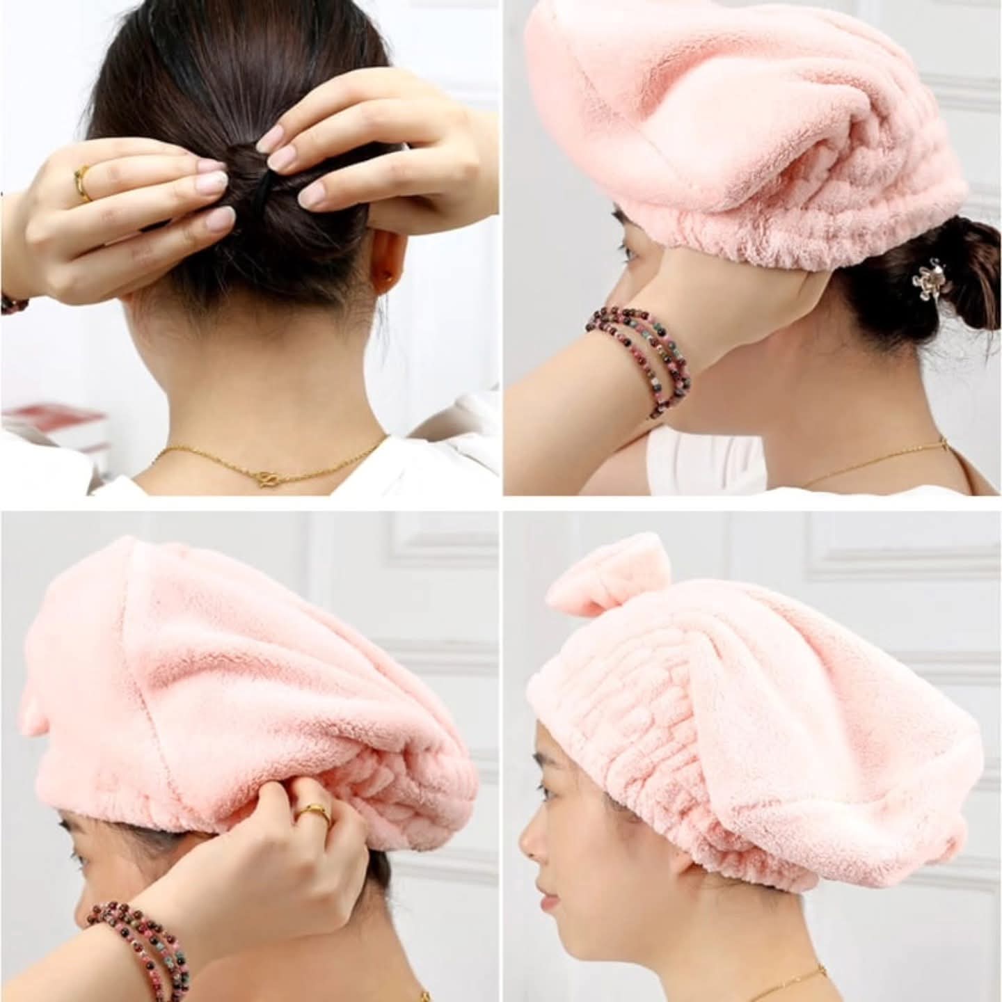 Absorbent quick drying hair cap