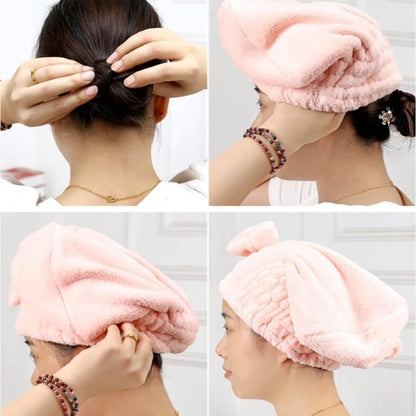 Absorbent quick drying hair cap
