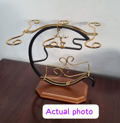 Golden deer wine set rack