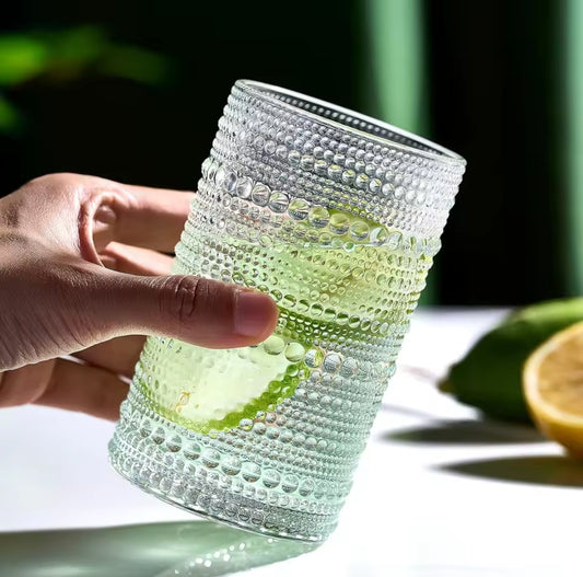 6Pc Embossed glasses