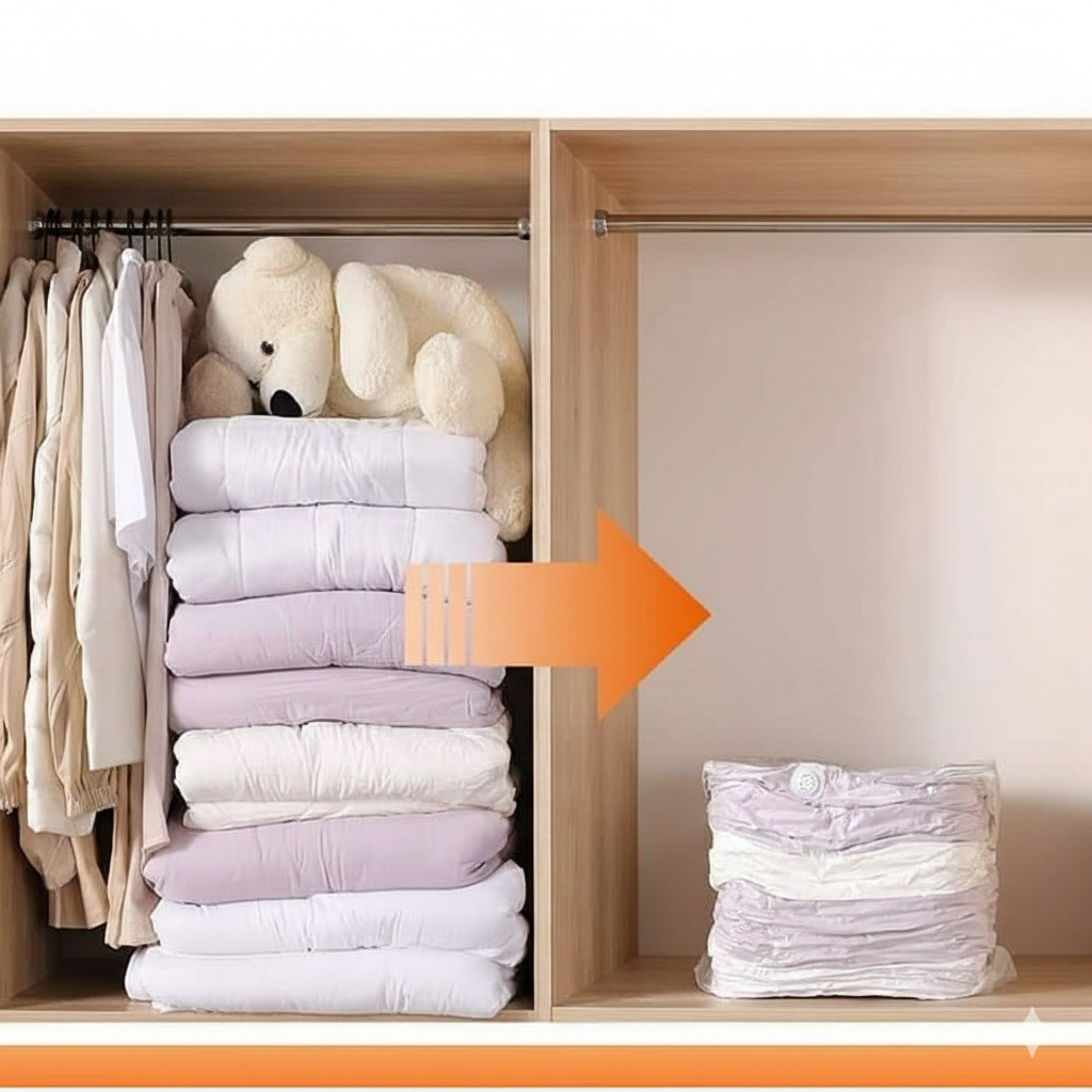 5Pc Duvet Clothes Compression Bags