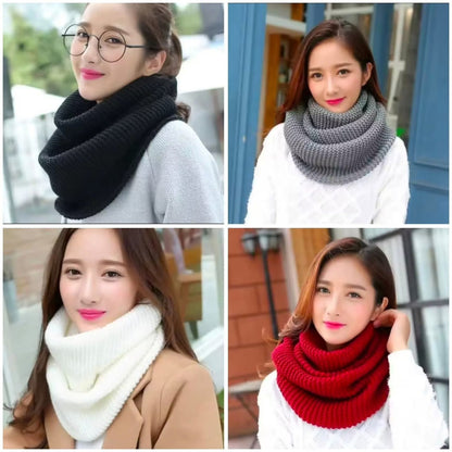 Warm Winter Knitted Scarf Gha