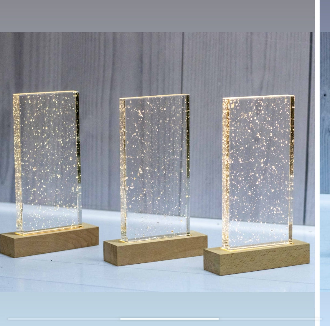 Crystal Award with Light 