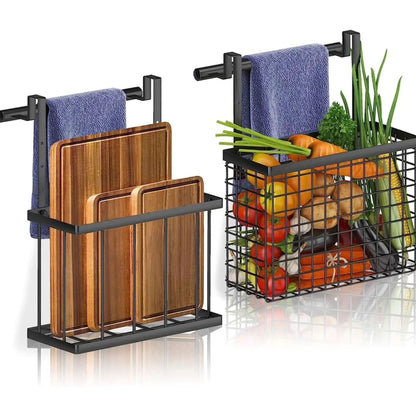 2pc over the cabinet door organizer