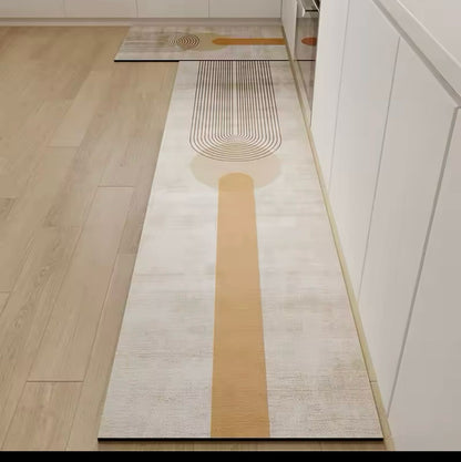2pc pvc leather kitchen anti-slip mats