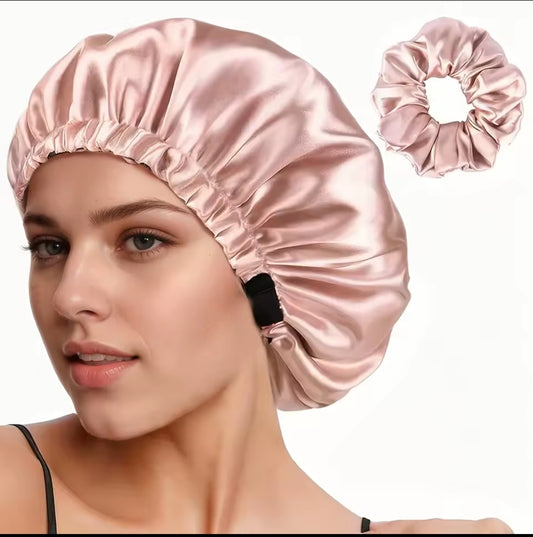 Adjustable silk hair bonet