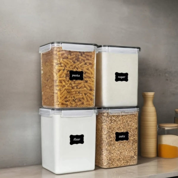 4 Pc  Airtight cereal storage Pantry  containers set
