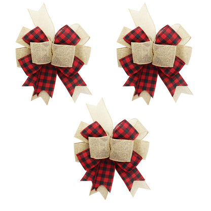Christmas Plaid  Decorative Staircase Bows