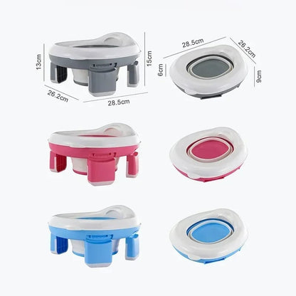 Foldable portable training potty