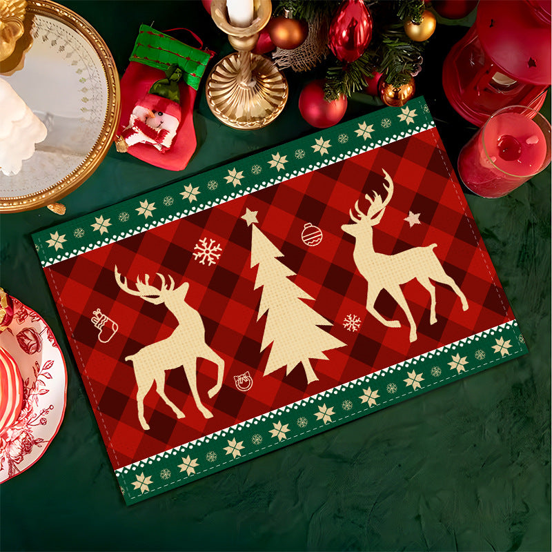6pcs Christmas table mats
