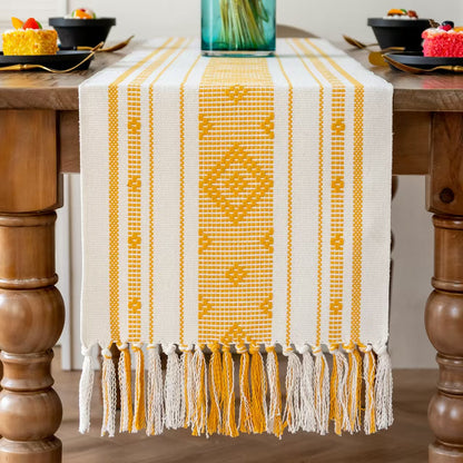 Bohemian  Table Runner with Tassel