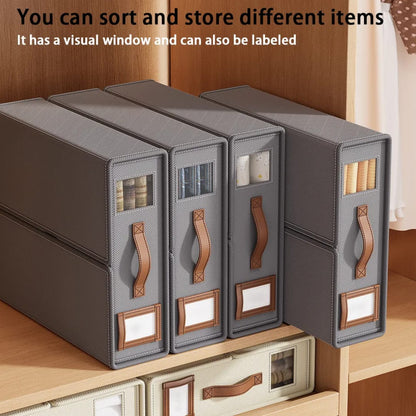 Fabric closet storage organizer box