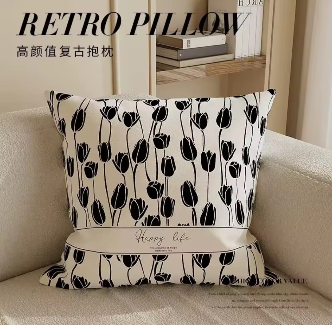 Luxury abstract art cushion
