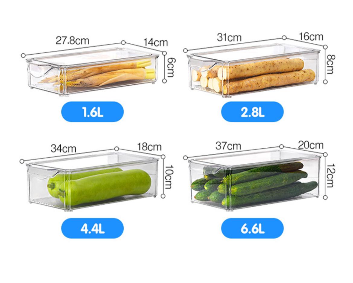 4pcs Acrylic fridge organizer