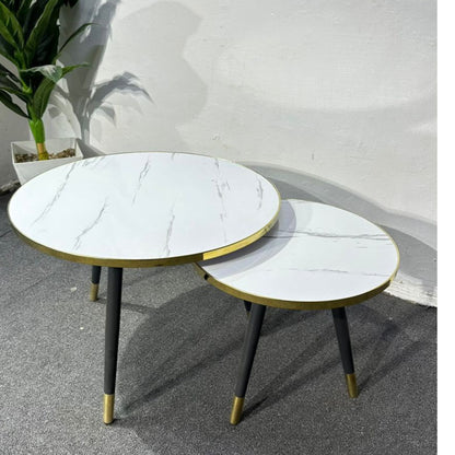 Round Nesting Coffee Table Set