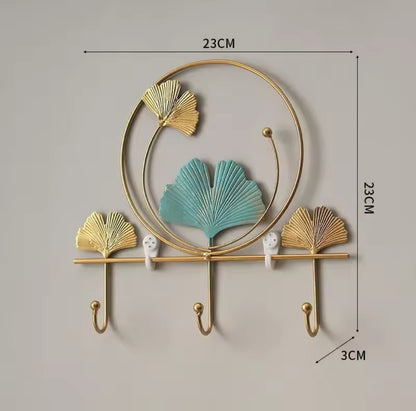 Iron art wall hanging hook key holder stand