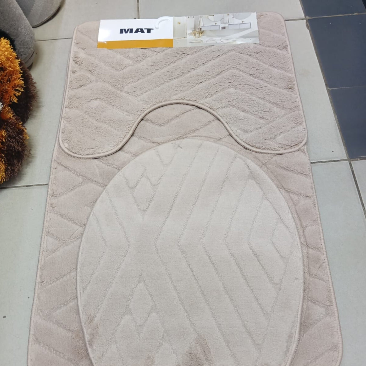 3Pcs  Toilet Mat Set