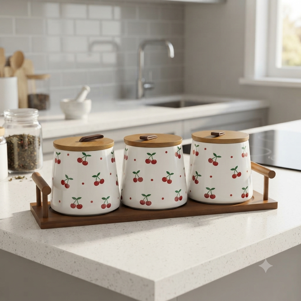 3Pc Spice Jar Set