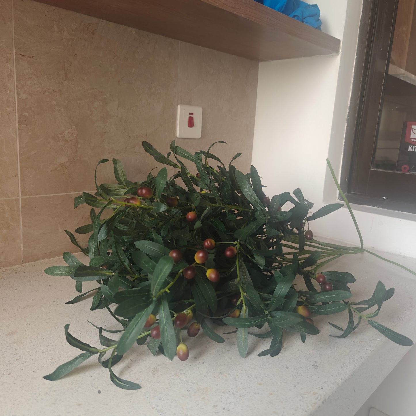 5 Artificial Olive Stem  with Branches Gha