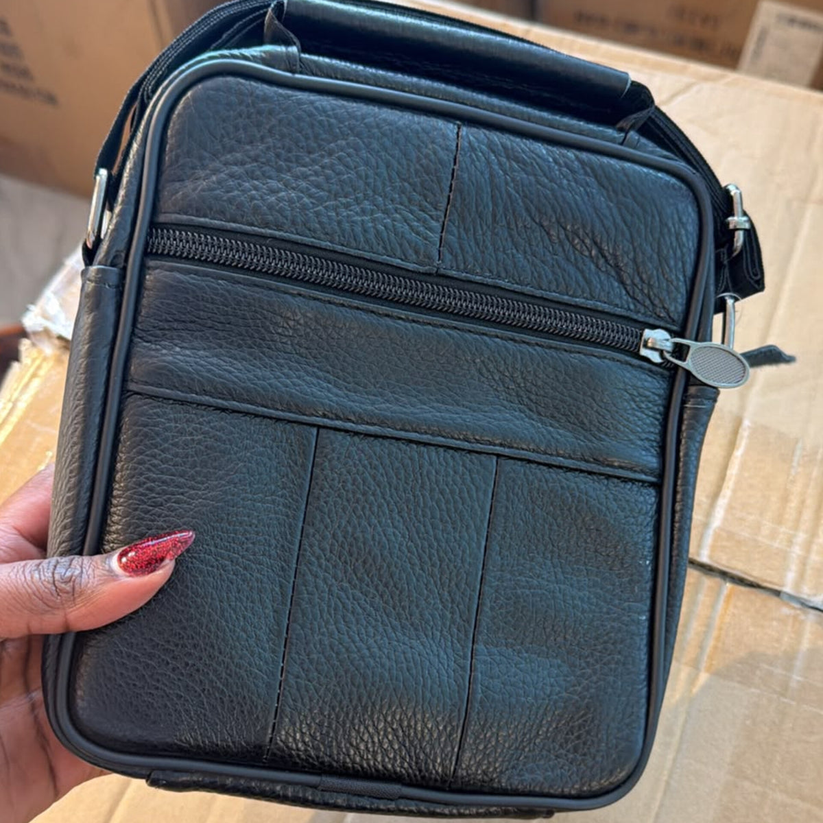 Unisex Leather Crossbody Shoulder Bag Gha