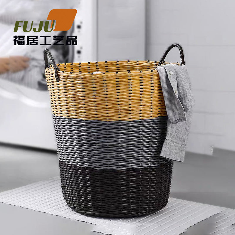Rattan multipurpose laundry basket